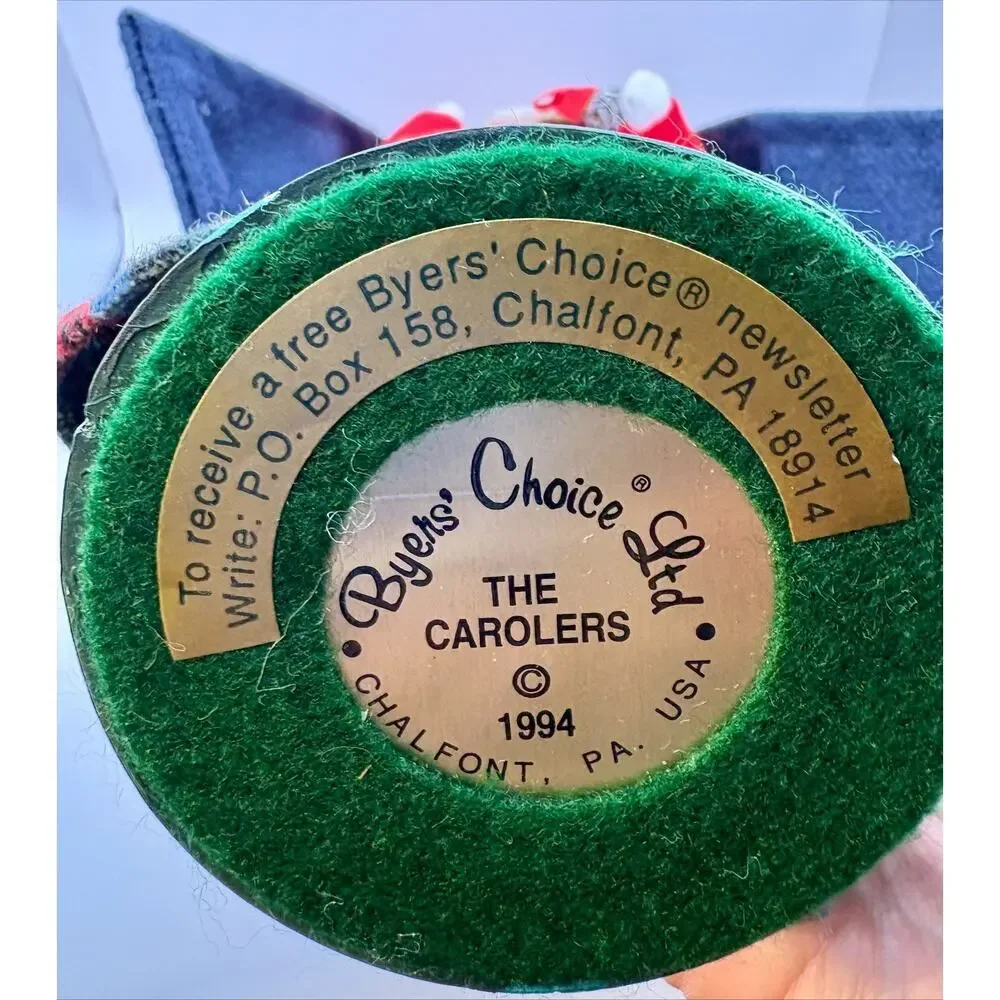 Byers Choice The Carolers #5 of 100 Signed & Dated 1994